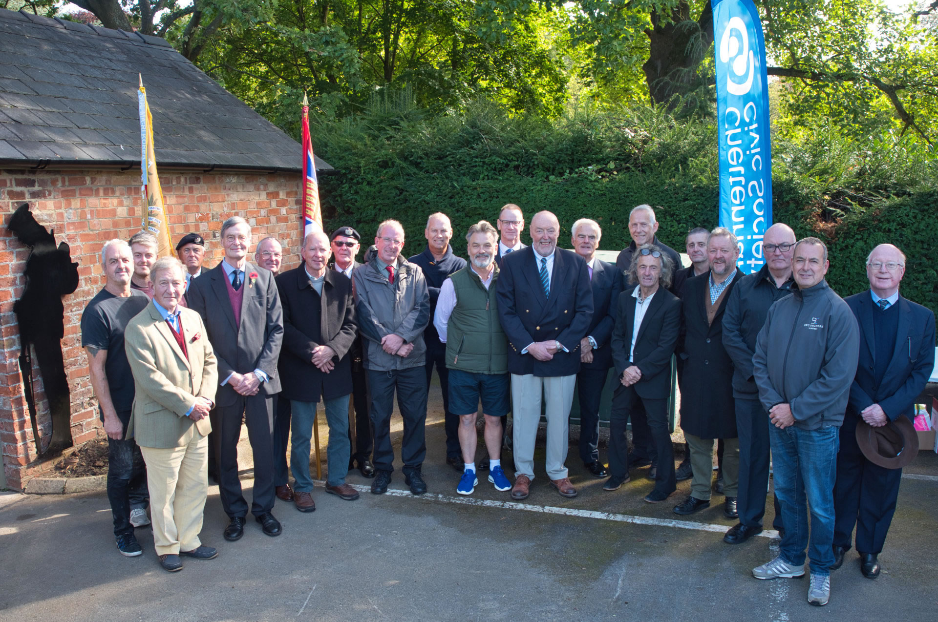 Some of the many volunteers and donors who helped to bring the museum to fruition. Credit: Steve Bryson.